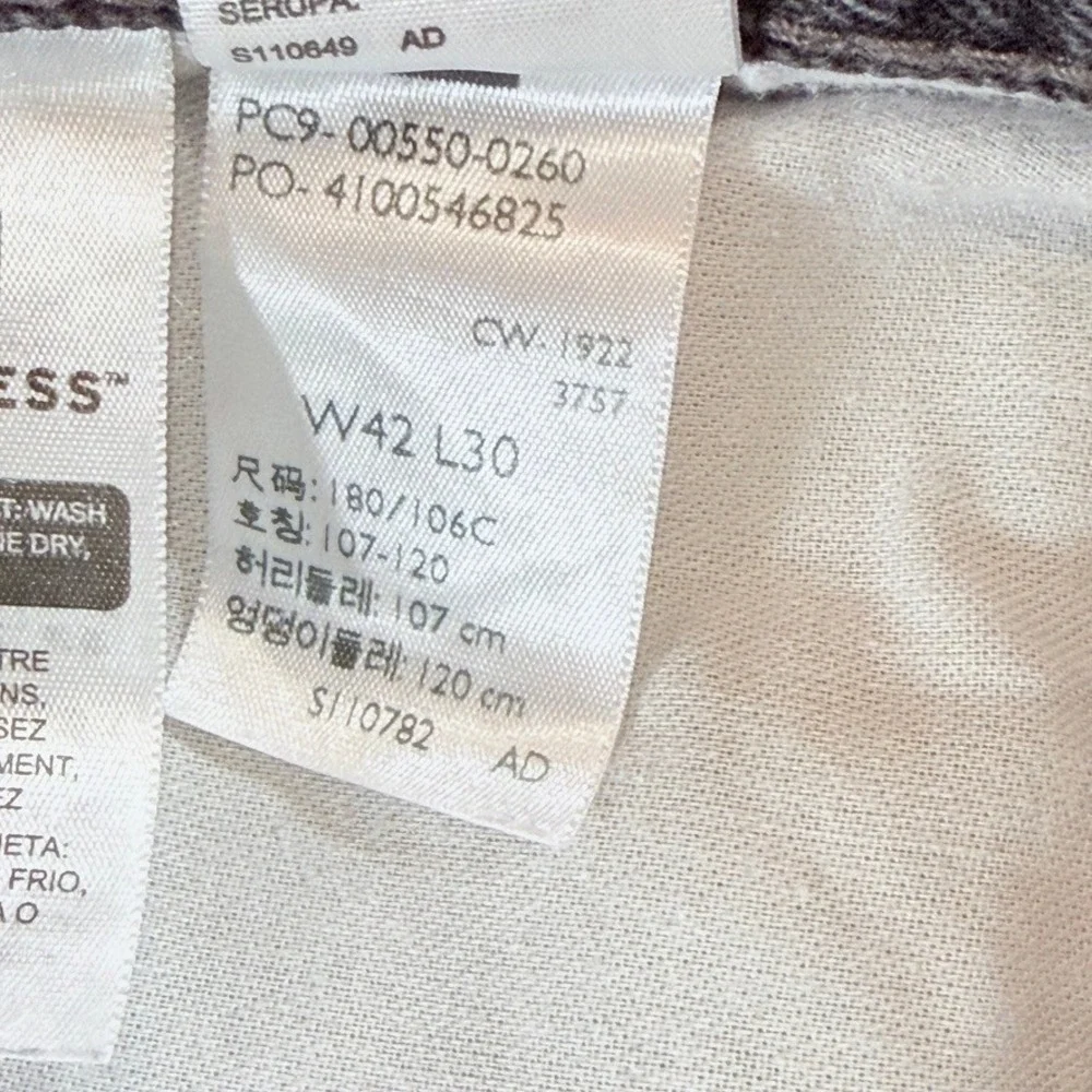 Levis 550 Relaxed Fit Jeans Mens 42x30 Faded Black Charcoal Denim 00550-0260
